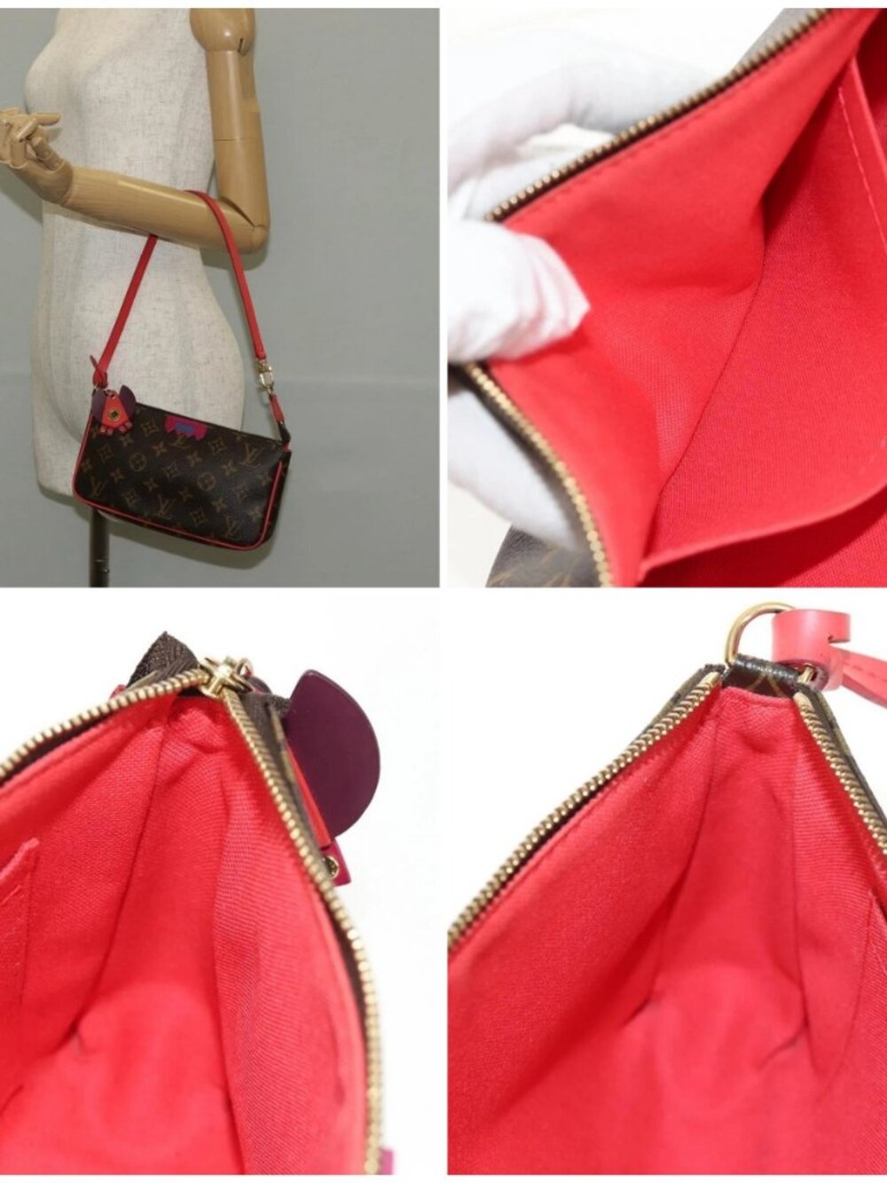 LOUIS VUITTON Monogram Totem Pochette Accessoires Pouch M41669 LV Auth 144884V - Picture 14 of 14
